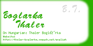 boglarka thaler business card